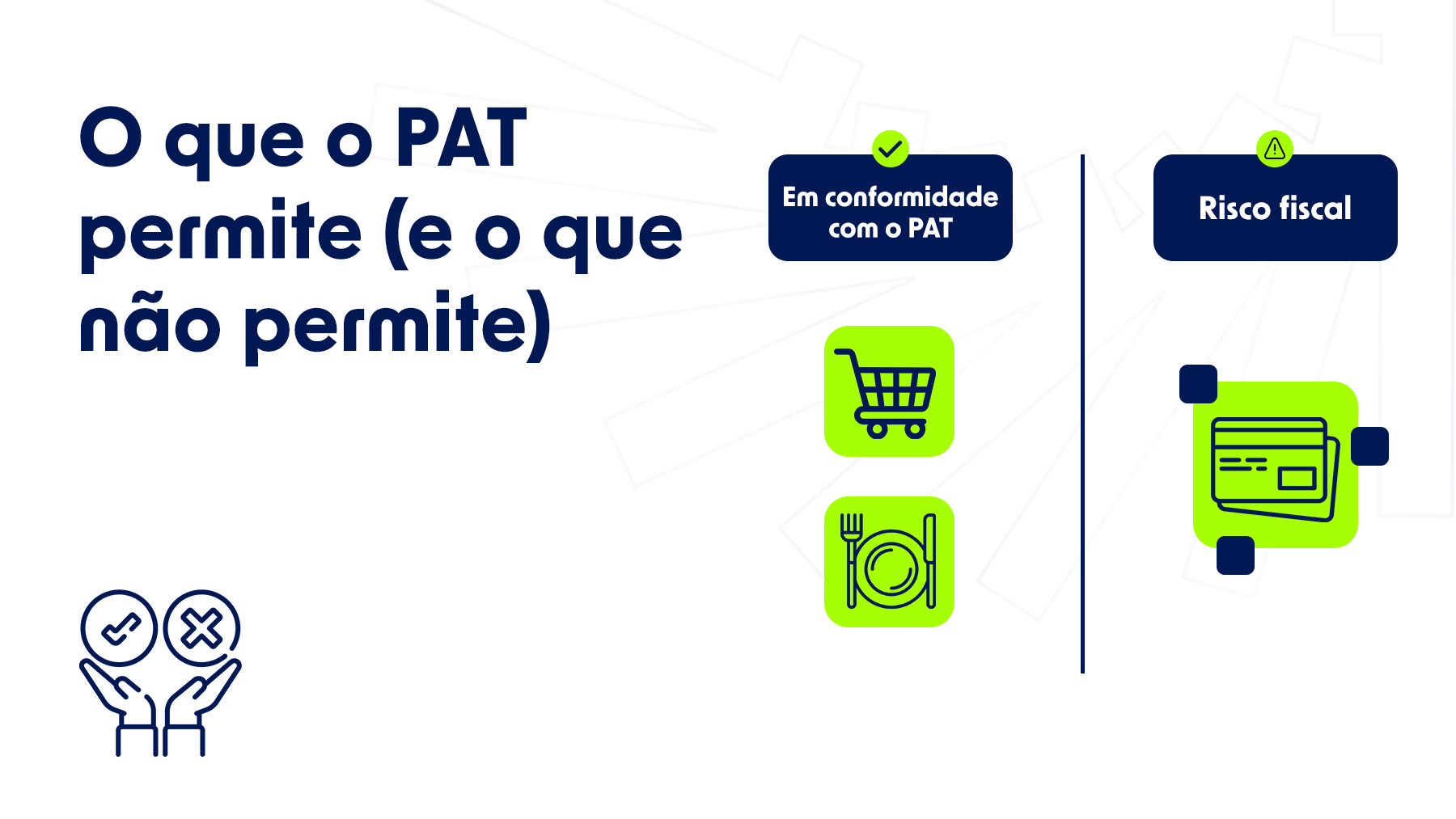 Refeição, alimentação ou vale flexível? Entenda o que o PAT permite e o que deve ser separado